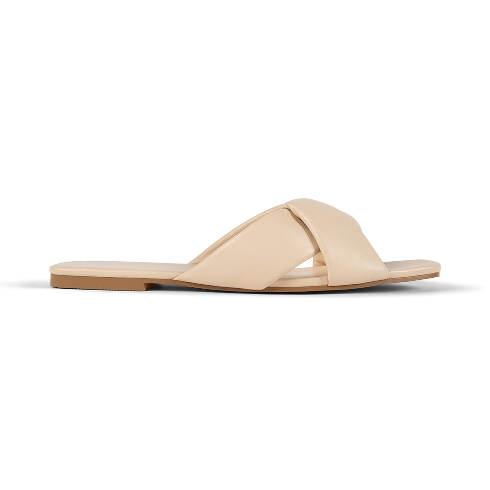 Nancy Nude Leather Sandal
