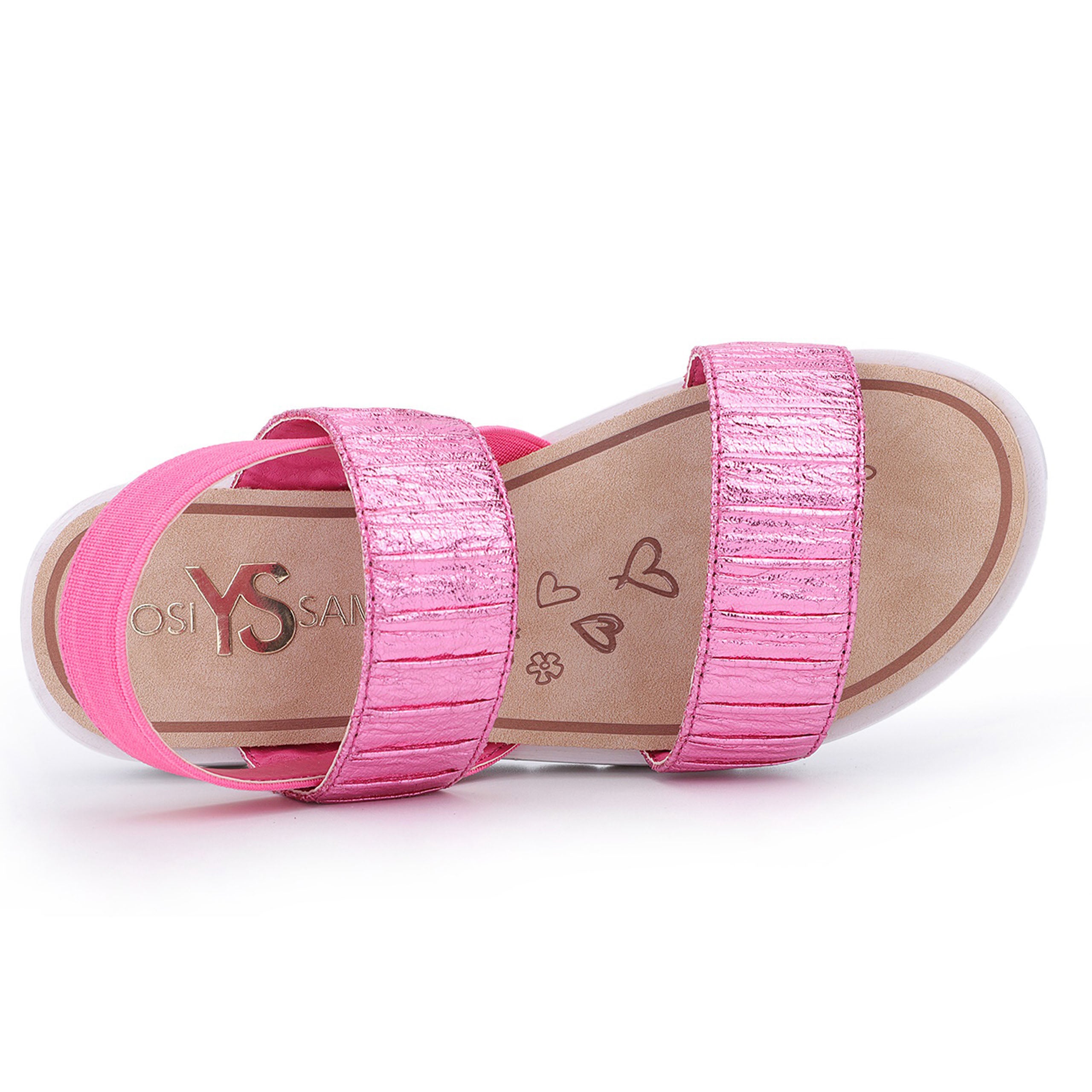 Miss Olivia Slingback Sandal in Pink Metallic - Kids