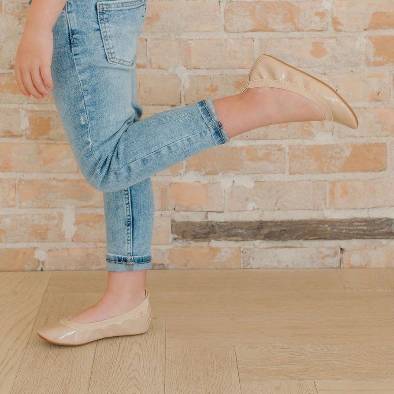 Miss Samara Ballet Flat in Blush Patent - Kids - Yosi Samra - Kids' Flats