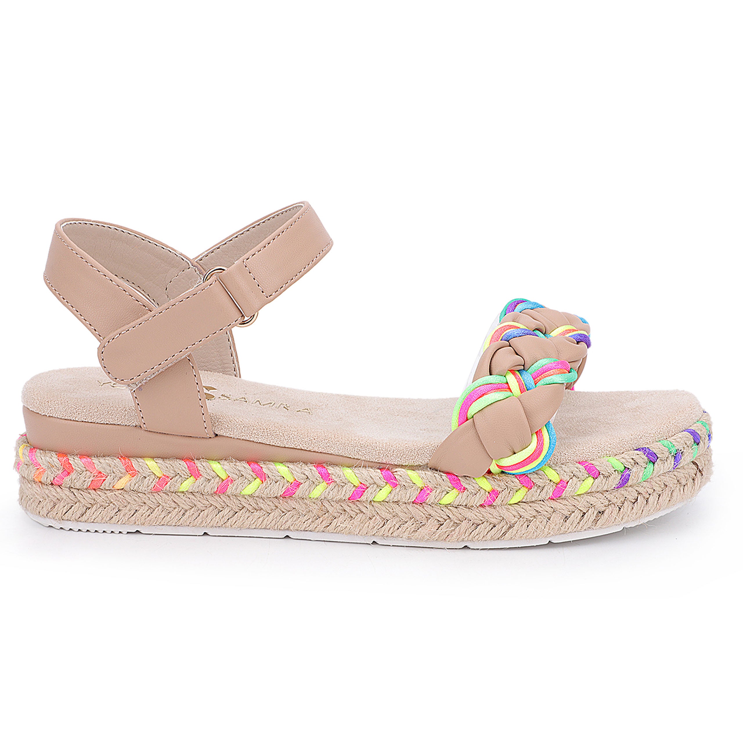 Miss April Wedge Sandal in Sand - Kids - Yosi Samra - Kids' Sandals