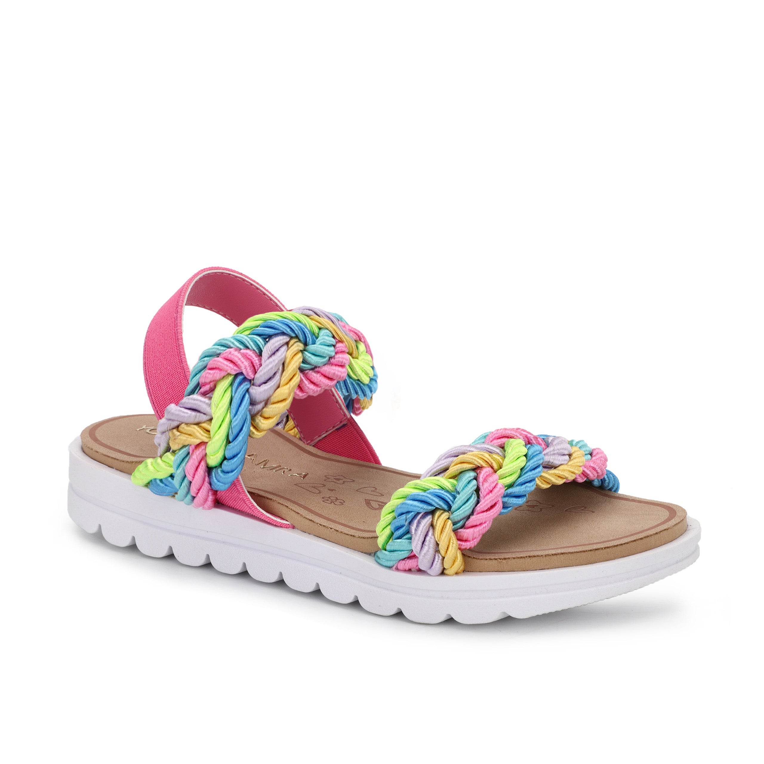 Miss Bradie Rope Sandal in Multi - Kids - Yosi Samra - Kids' Sandals