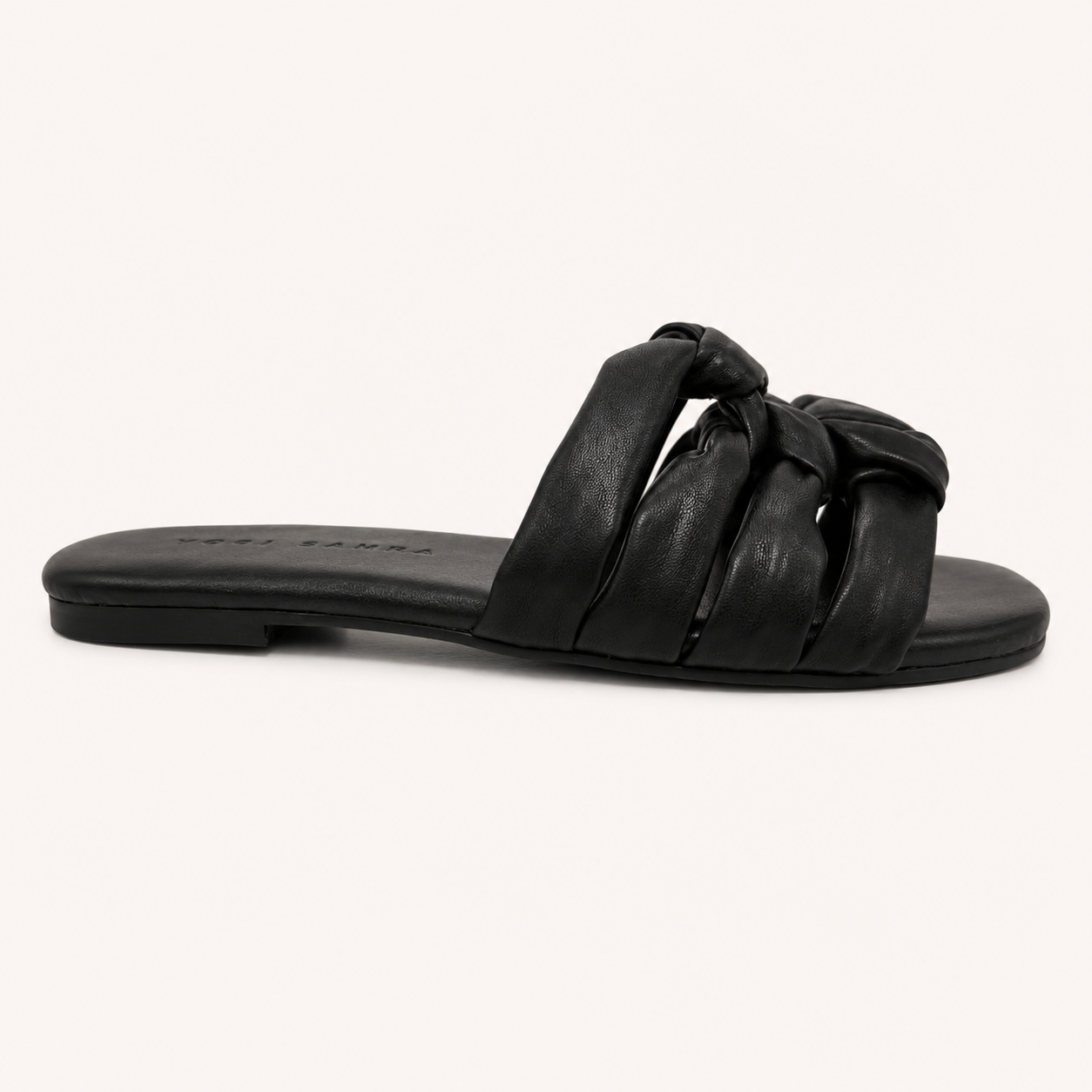 AZURA SANDAL IN BLACK NAPPA