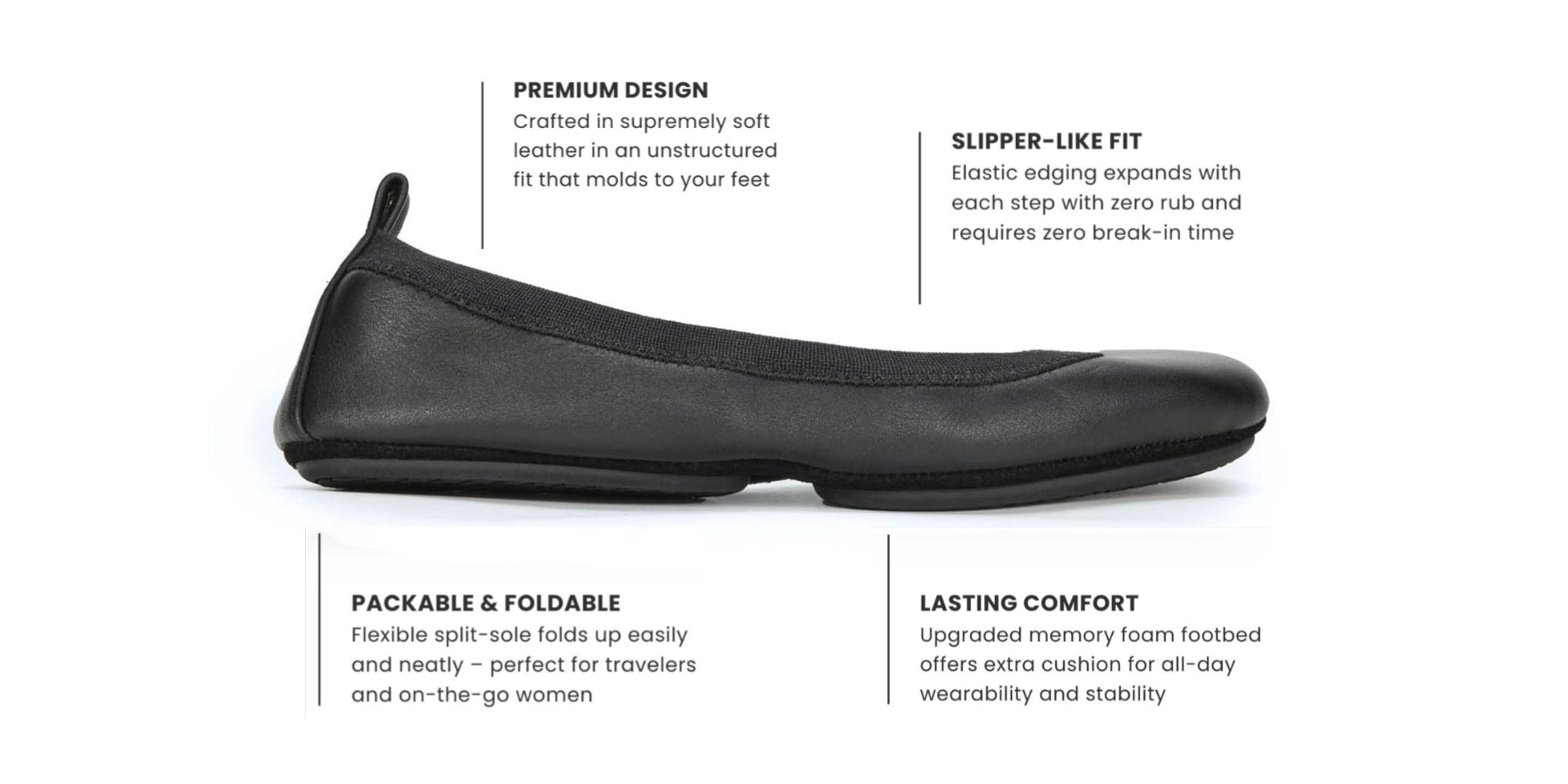 Samara Foldable Ballet Flat in Leopard Calf Hair