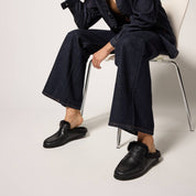 Camden Mule Loafer in Black Leather