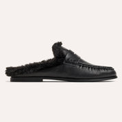 Camden Mule Loafer in Black Leather