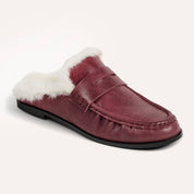 Camden Mule Loafer in Burgundy Leather
