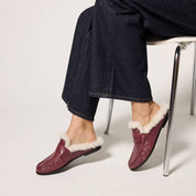 Camden Mule Loafer in Burgundy Leather