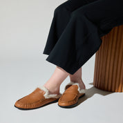 Camden Mule Loafer in Whiskey Leather