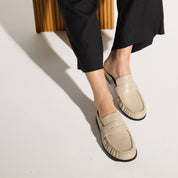Camden Loafer in Taupe Eel Leather