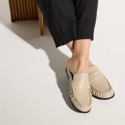 Camden Loafer in Taupe Eel Leather