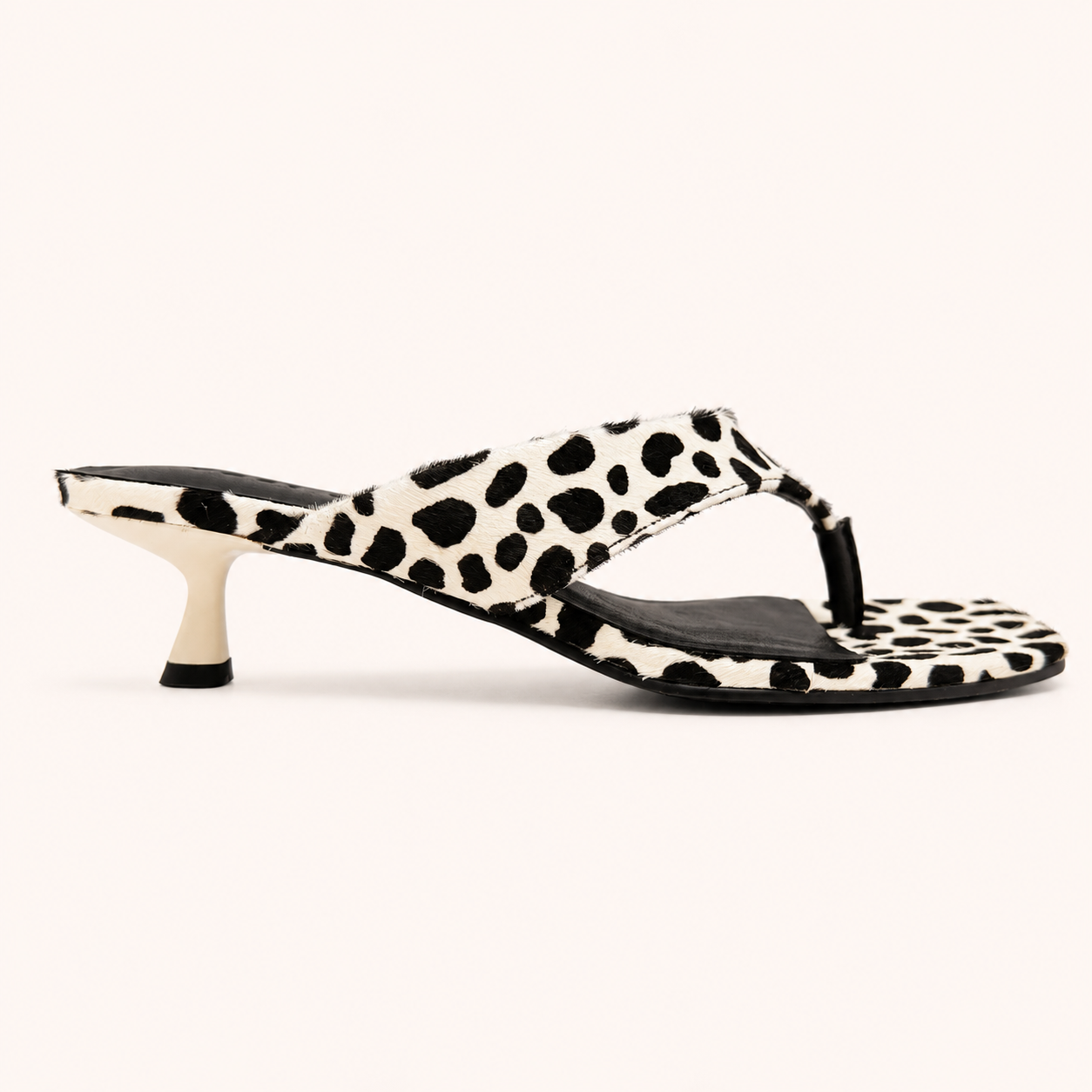 CAPRI HEEL IN BAMBI CALF HAIR