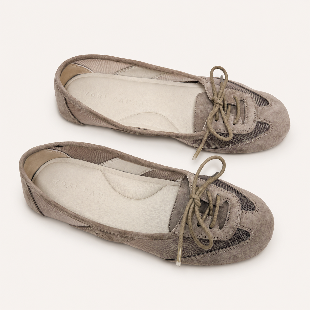 COMMUTER SNEAKER IN TAUPE MESH/SUEDE