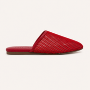 COVE SLIDE IN RED CROCHET