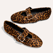 Danvers Ballet Flat in Leopard Calf Hair