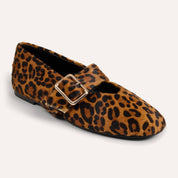 Danvers Ballet Flat in Leopard Calf Hair