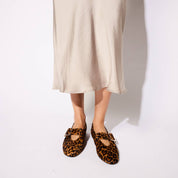 Danvers Ballet Flat in Leopard Calf Hair