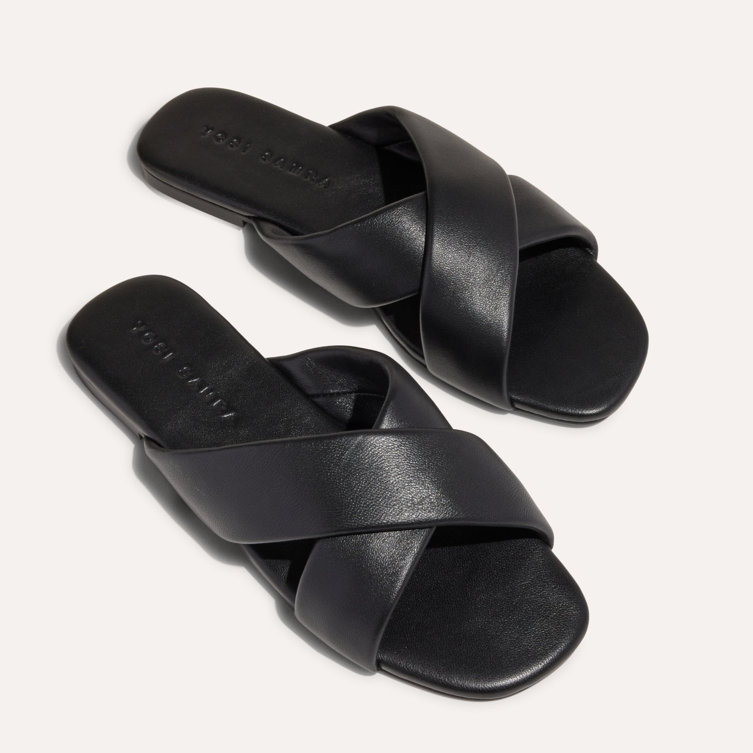 DELANCEY IN BLACK LEATHER - Yosi Samra  - Women's Sandals