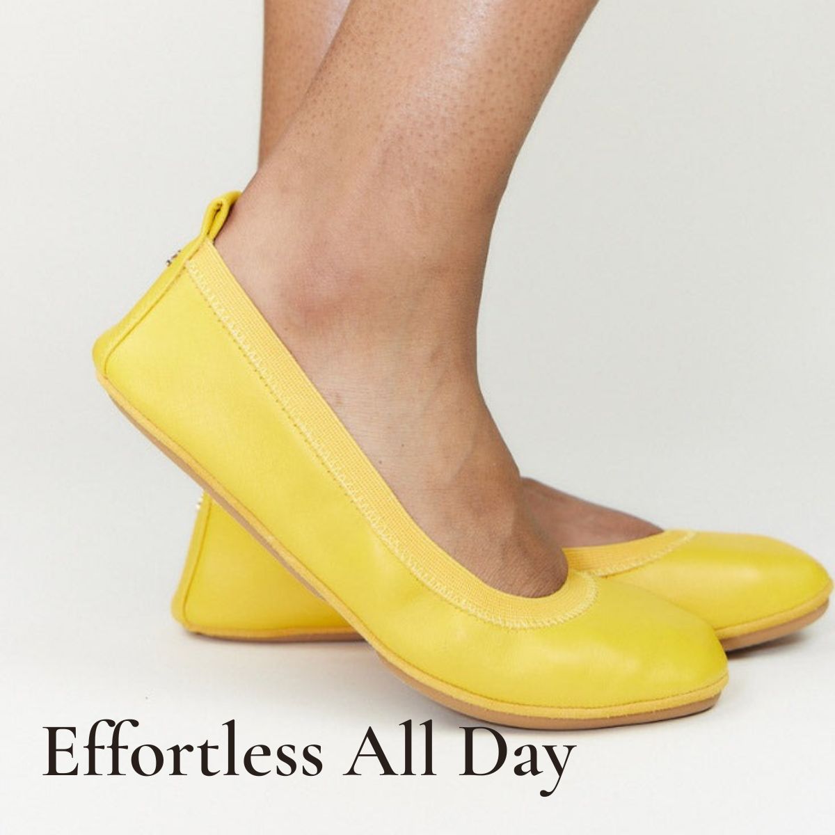 Leather ballet flats