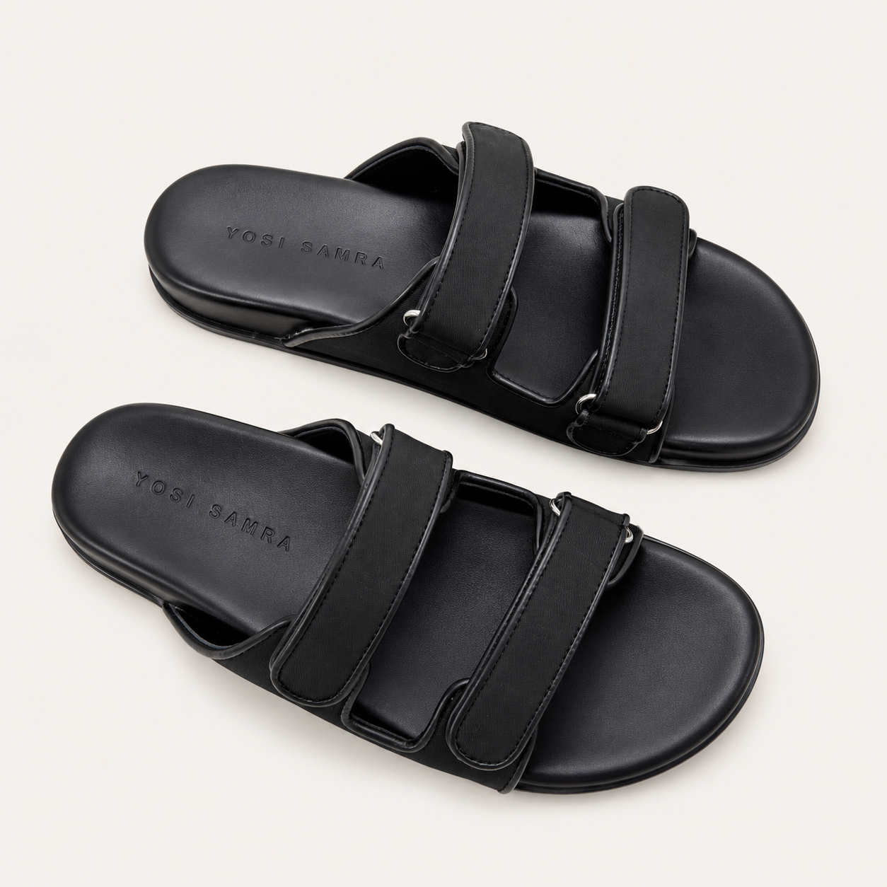 ELBA SANDAL IN BLACK NYLON