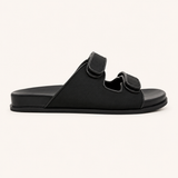 Elba Sandal in Black Nylon