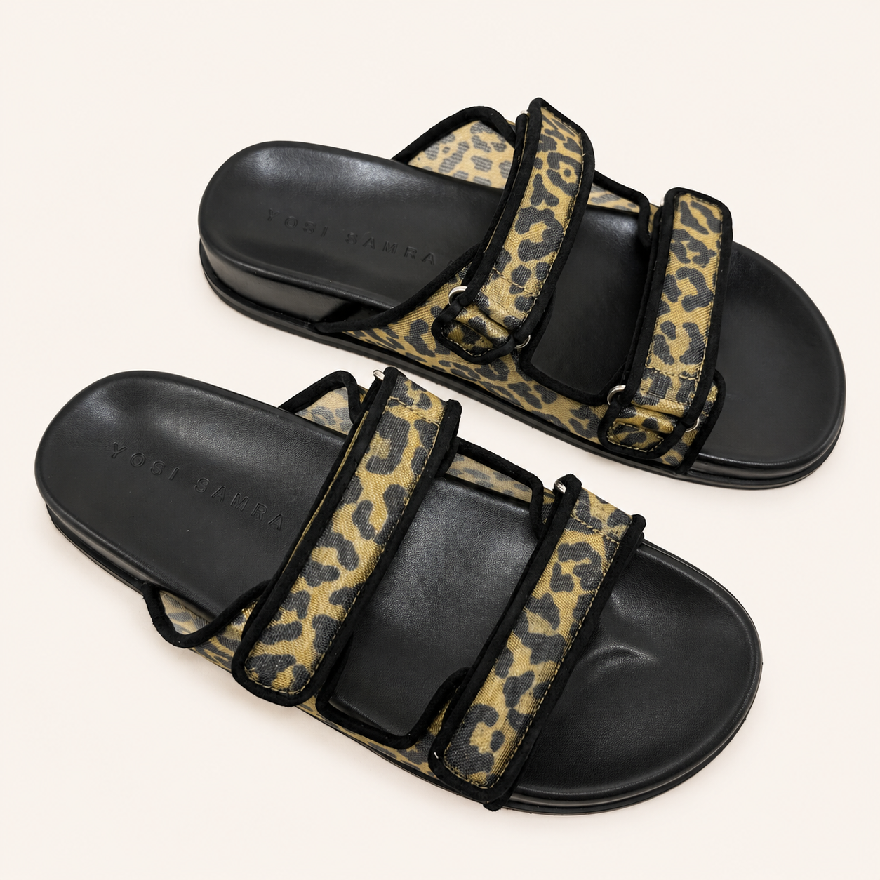 ELBA SANDAL IN LEOPARD NYLON