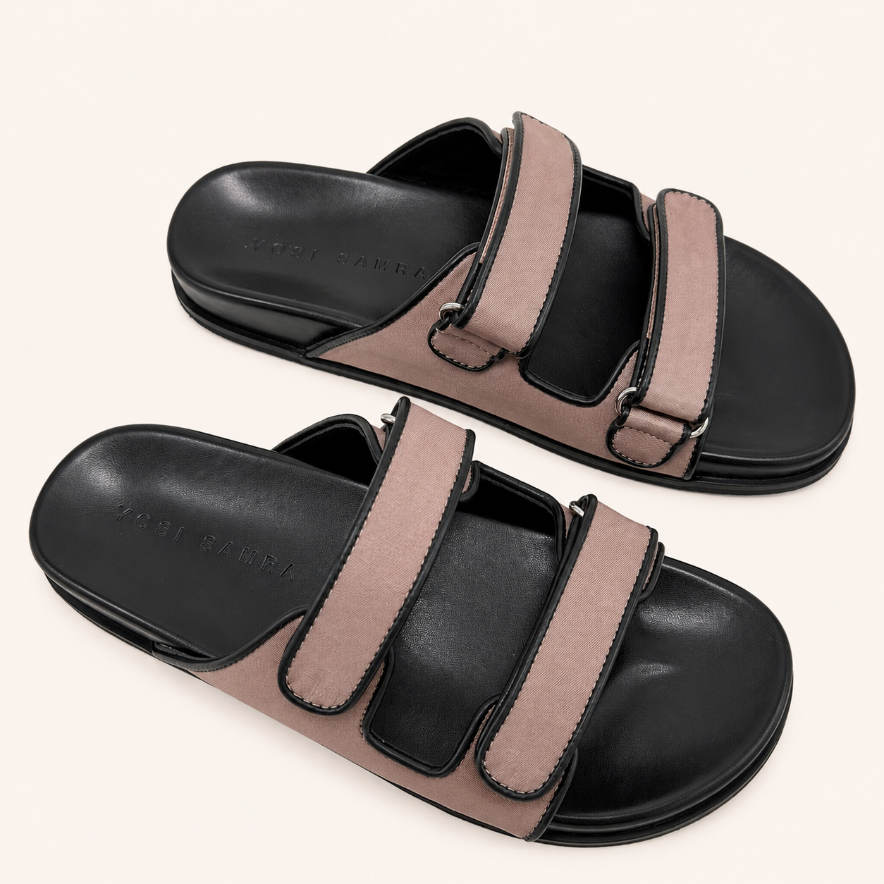 ELBA SANDAL IN TAUPE NYLON