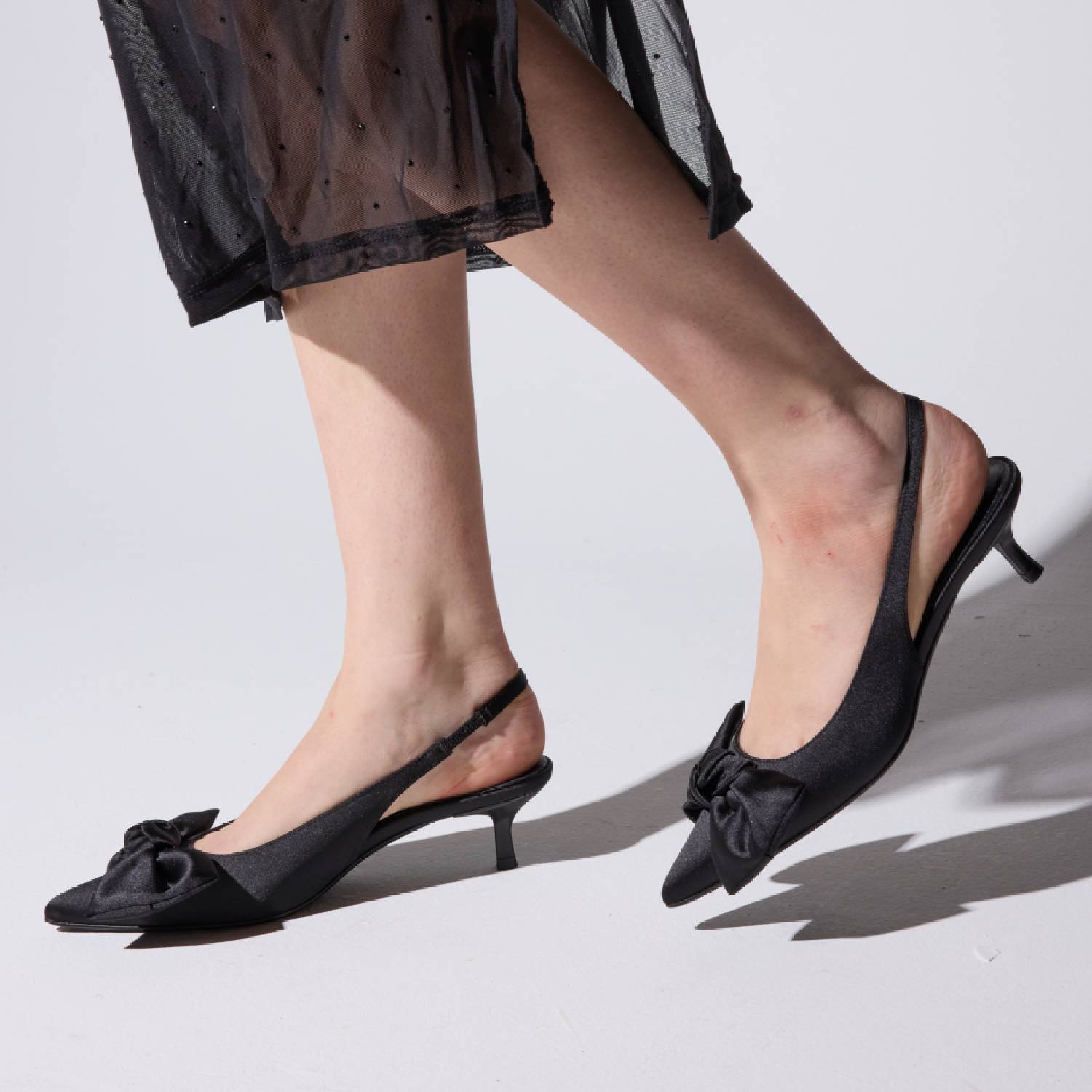 ELISE IN BLACK SATIN