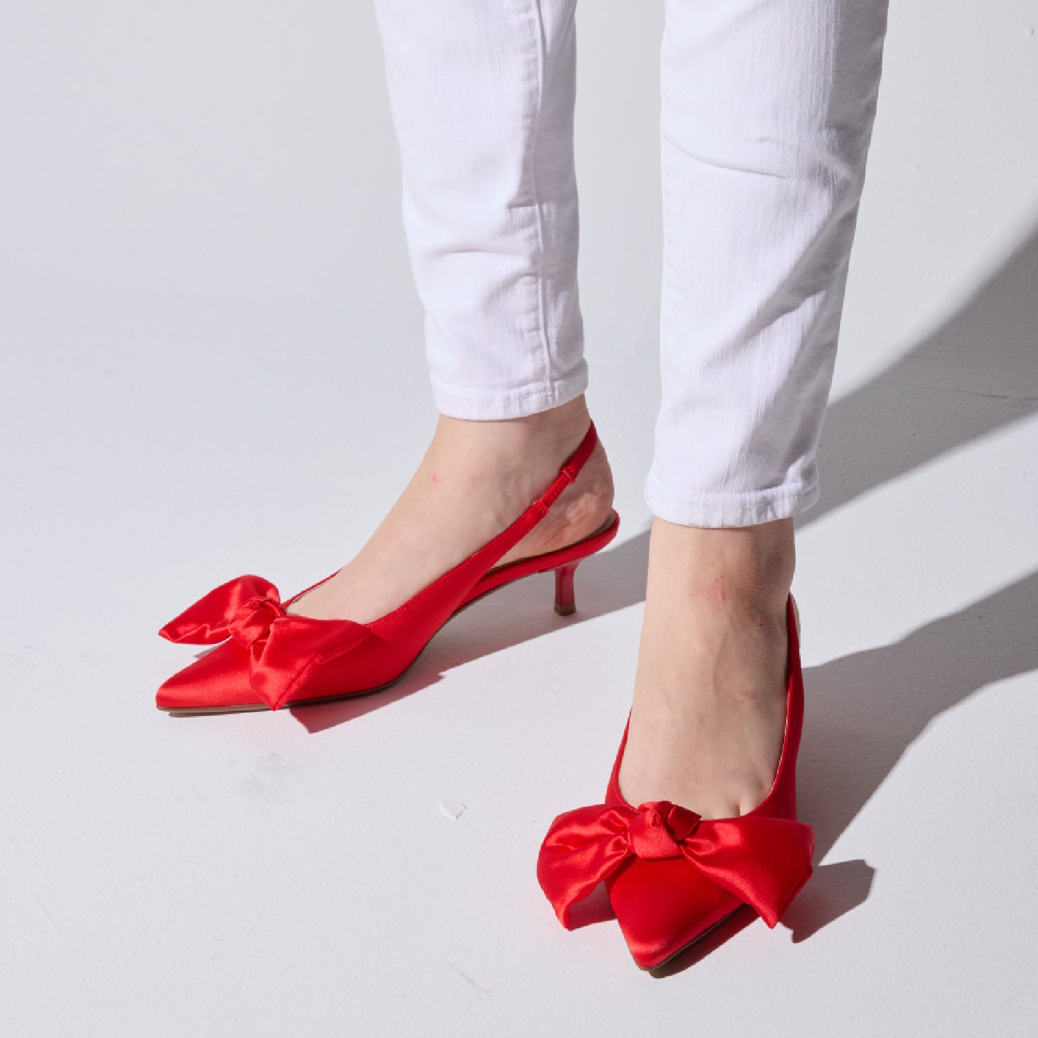 ELISE IN RED SATIN