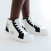 Miss Hannah Sneaker in Black & White - Kids - Yosi Samra  - Kids' Sneakers