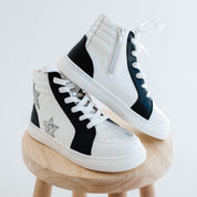 Miss Hannah Sneaker in Black & White - Kids - Yosi Samra  - Kids' Sneakers
