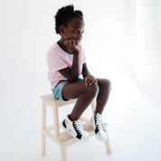 Miss Hannah Sneaker in Black & White - Kids - Yosi Samra  - Kids' Sneakers