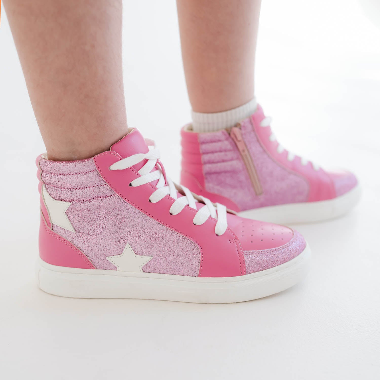 Miss Hannah Sneaker in Hot Pink - Kids - Yosi Samra  - Kids' Sneakers