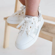 Miss Harper Sneaker in Silver Glitter - Kids - Yosi Samra  - Kids' Sneakers