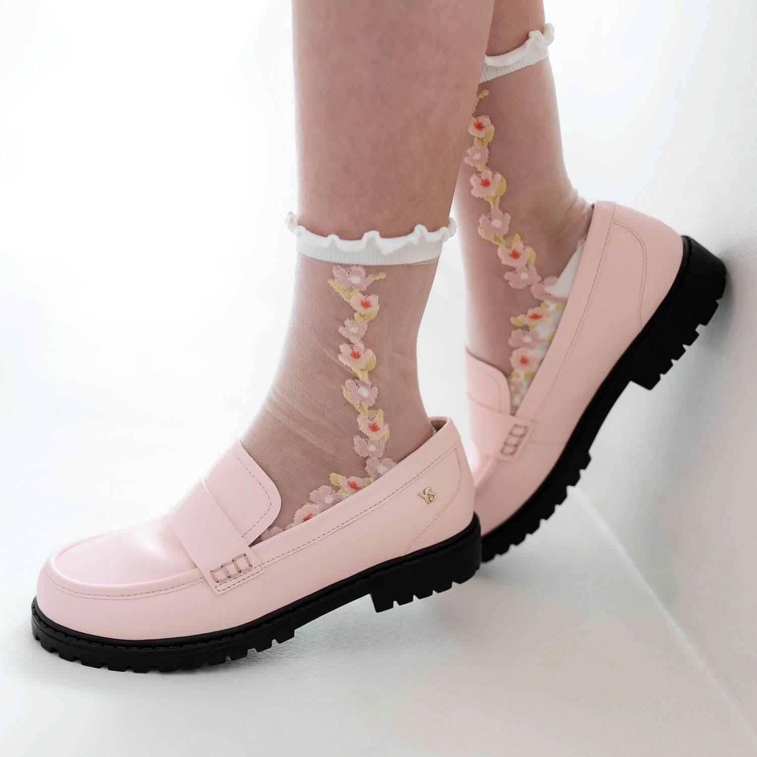 Miss Lydia Loafer in Pink - Kids - Yosi Samra  - Kids' Flats