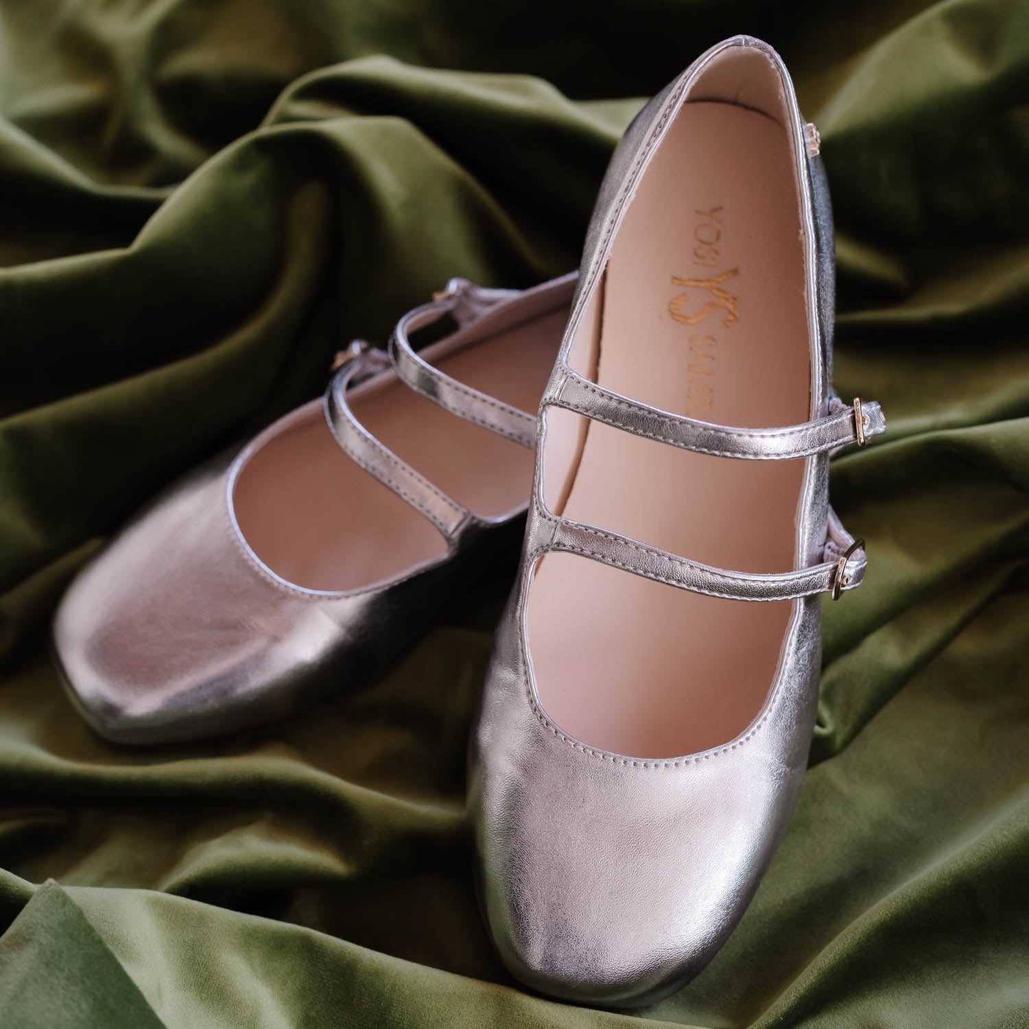 Miss Mary Flat in Silver - Kids - Yosi Samra  - Kids' Flats