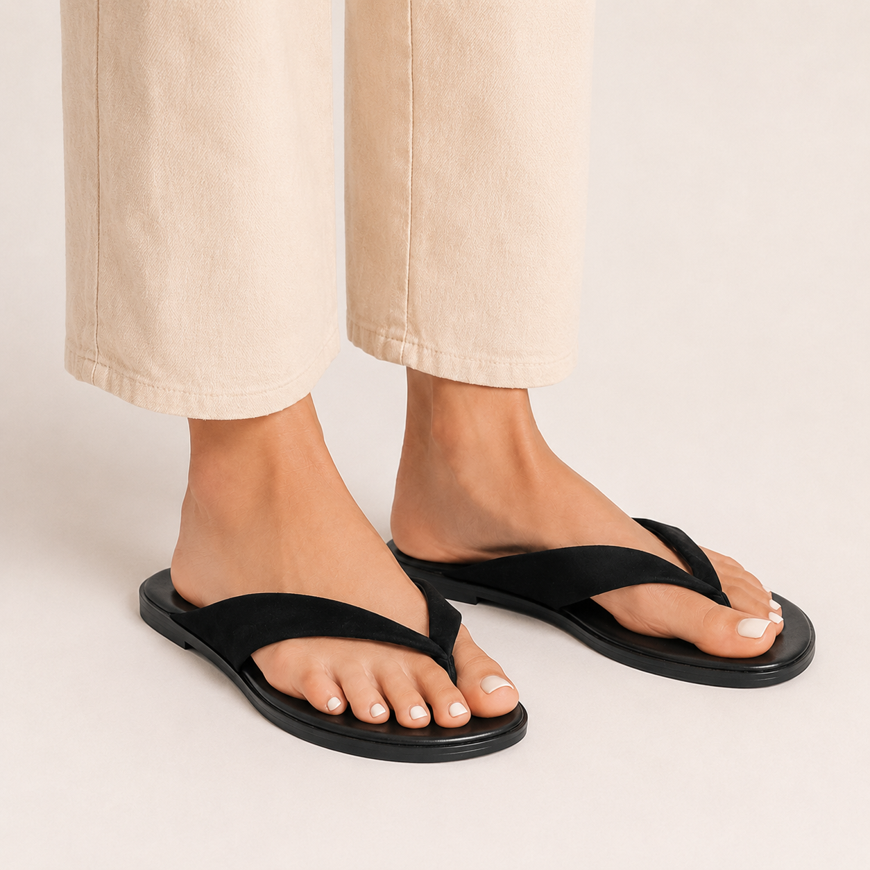 Giselle Sandal in Black Suede