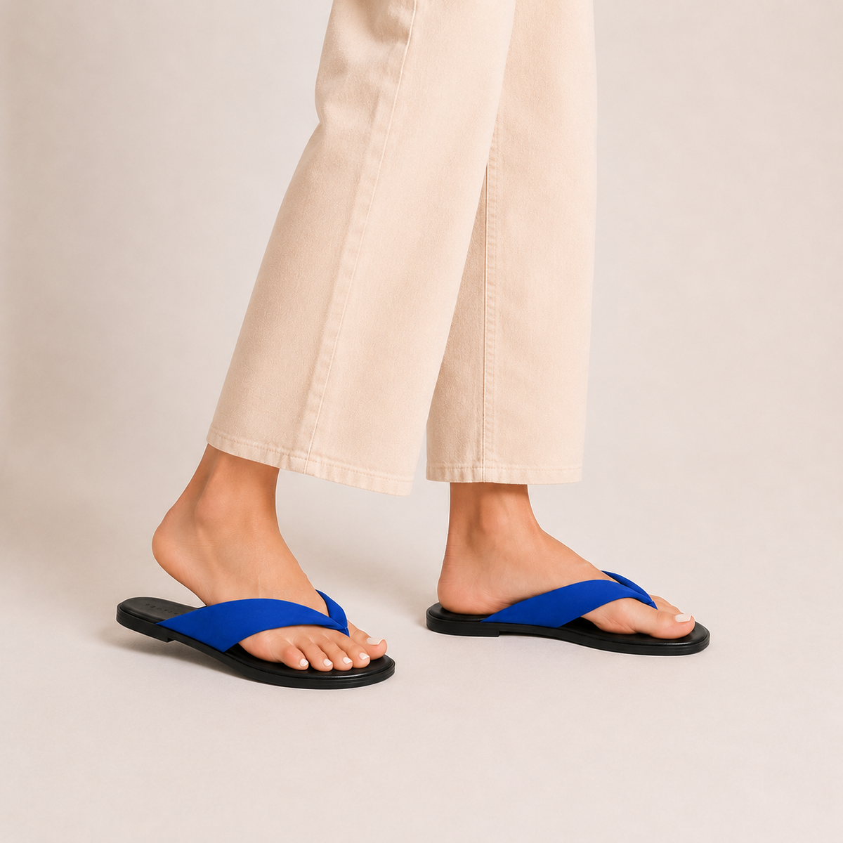 Giselle Sandal in Lapis Nylon