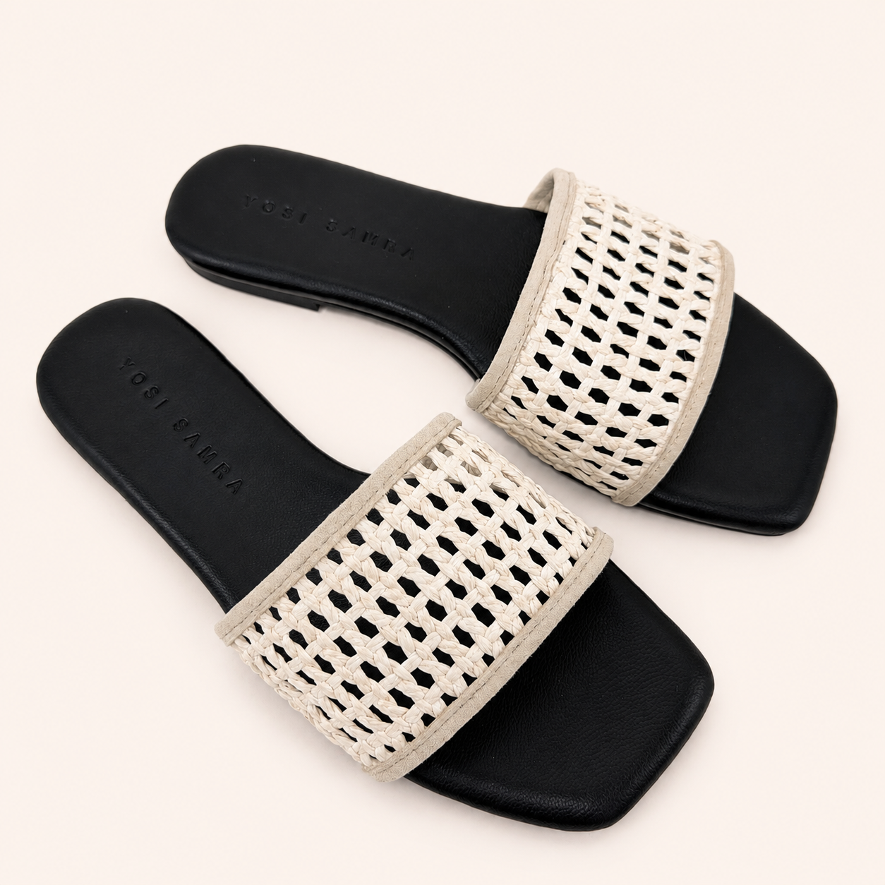 HARLEY SLIDE IN SAND RAFFIA