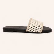 HARLEY SLIDE IN SAND RAFFIA