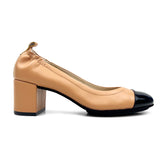 Heidi Classic Pump in Tan Leather