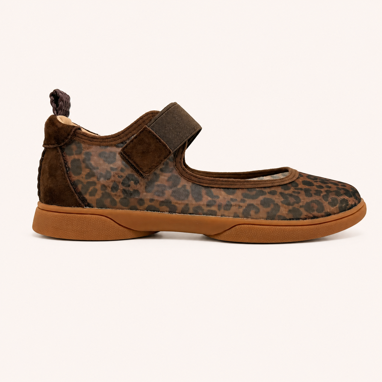 HORIZON SNEAKER IN LEOPARD MESH