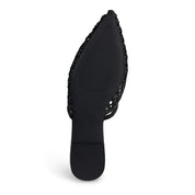 Yosi Samra Justine Slingback in Black Hand Woven Women's Shoe