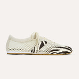 Kiah Zebra Calf Hair Mesh Casual Sneaker