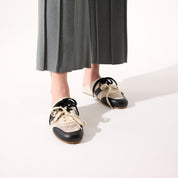 KENDI SNEAKER MULE IN BLACK - Yosi Samra  - Women's Flats