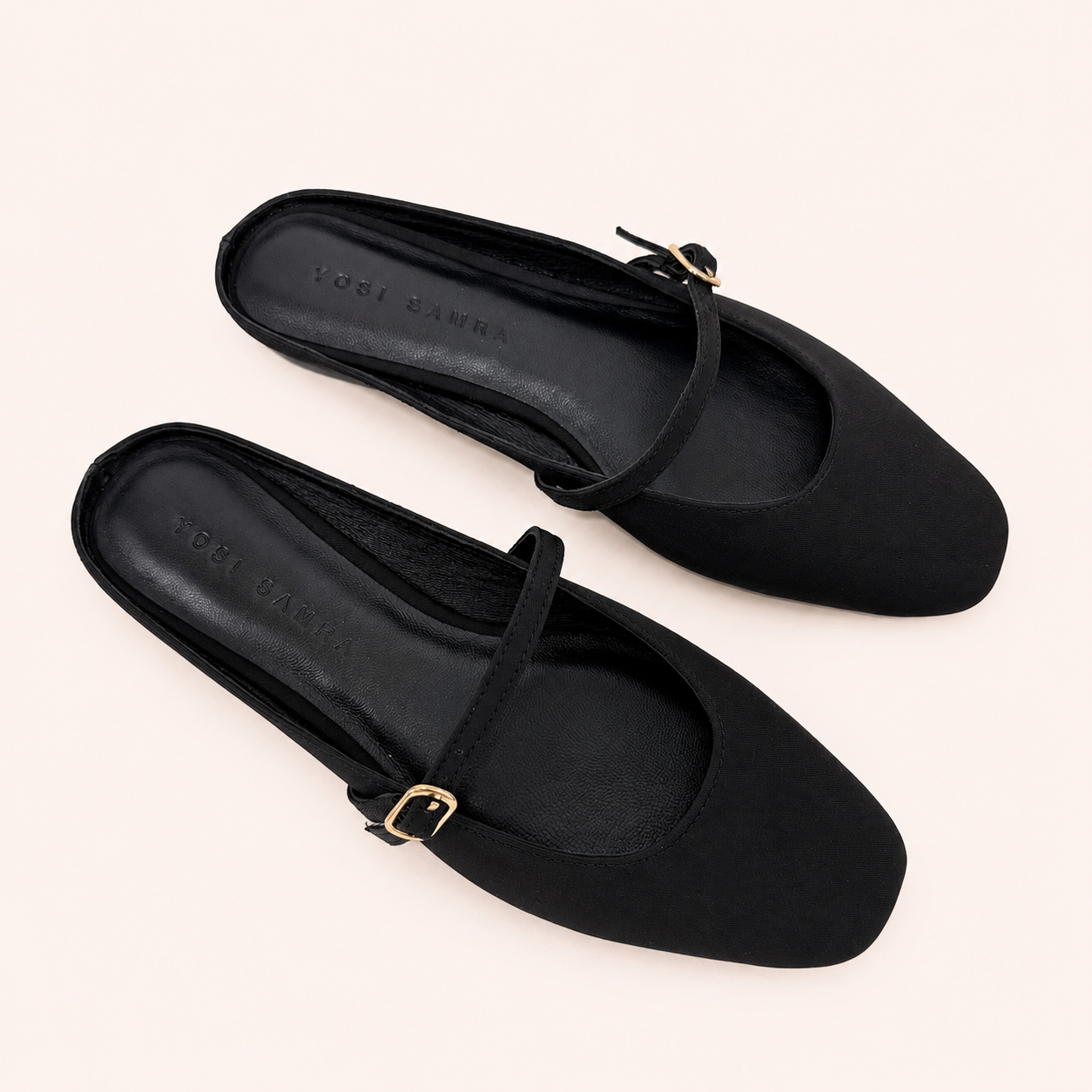 LILY SLIDE IN BLACK NYLON