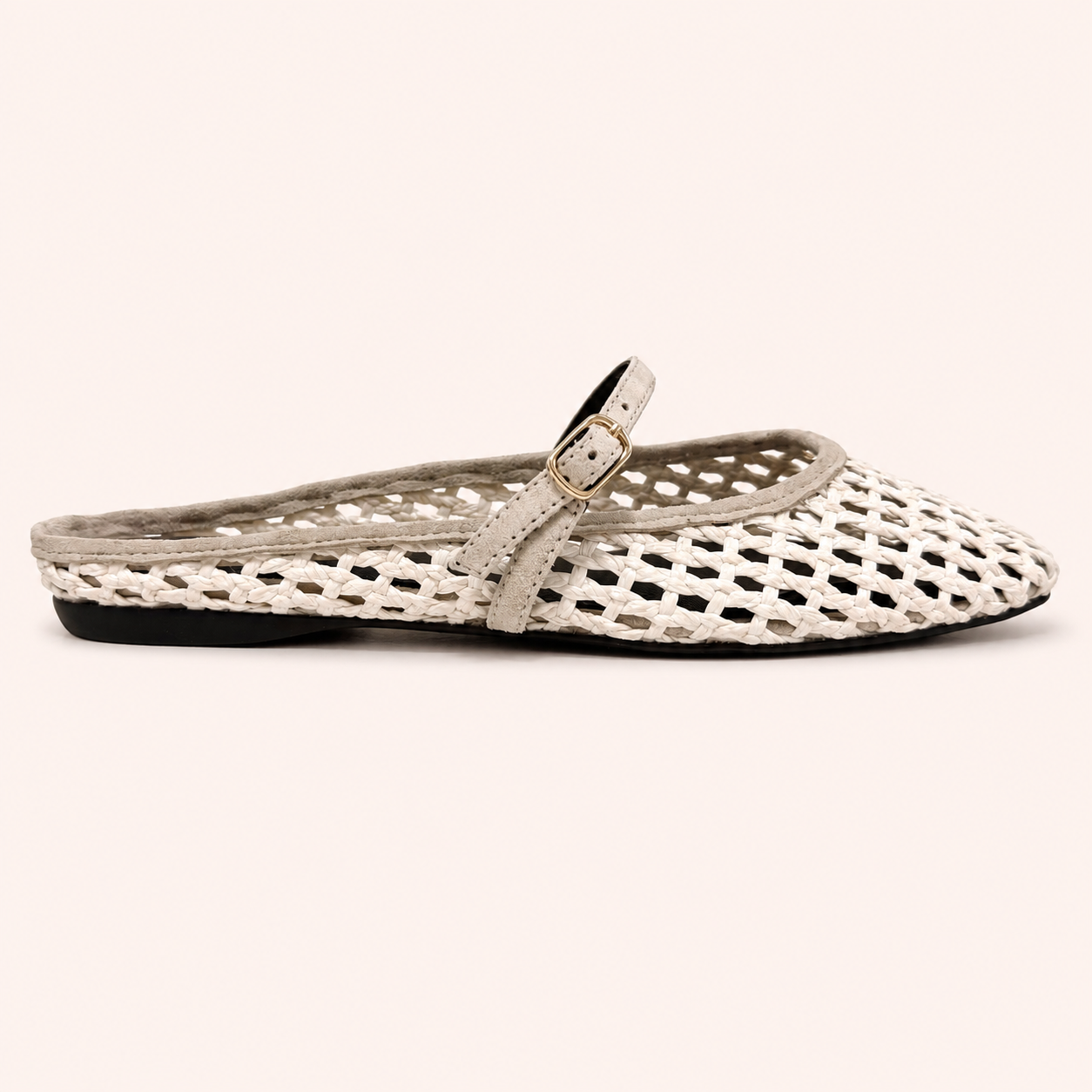 LILY SLIDE IN SAND RAFFIA