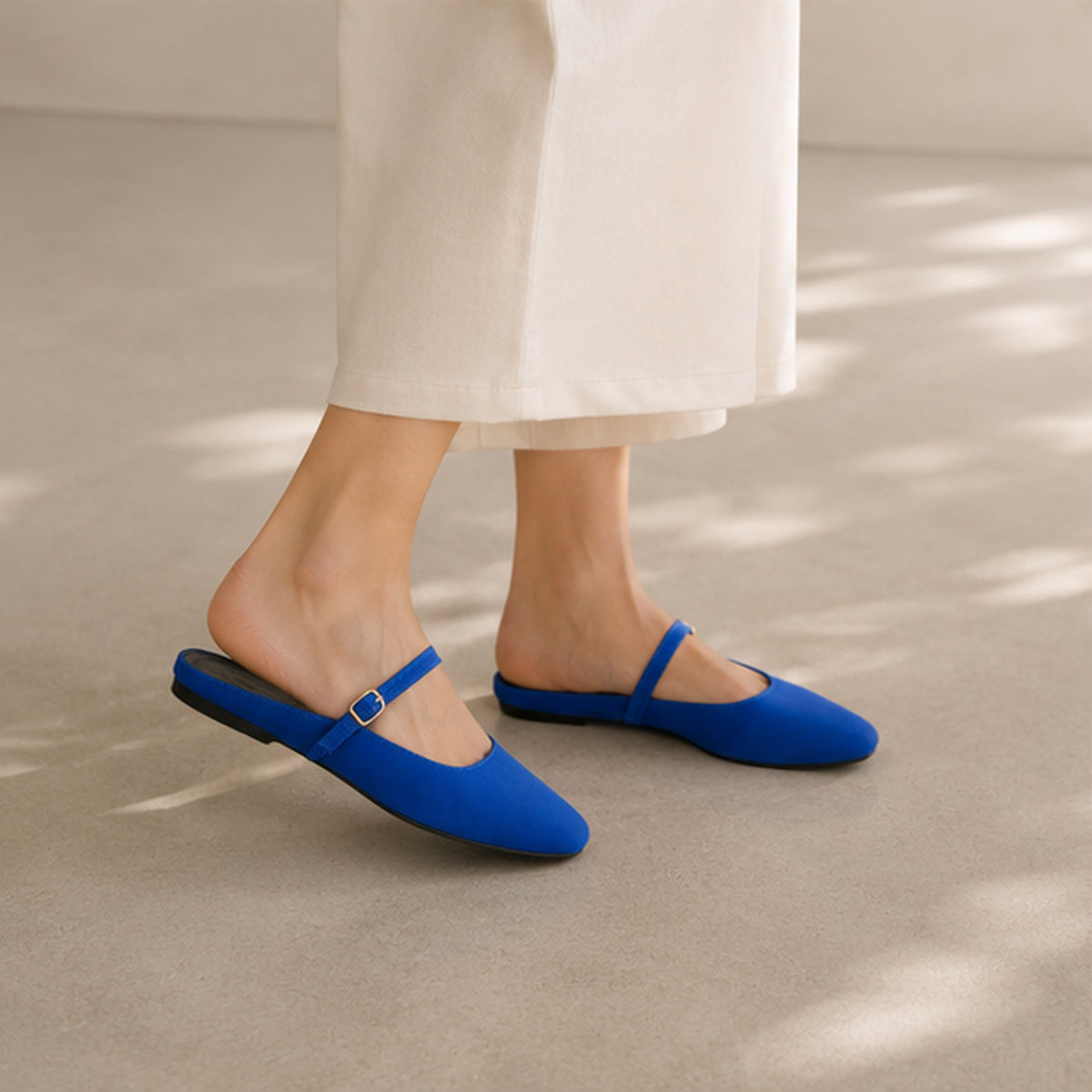 Lily Slide in Lapis Nylon