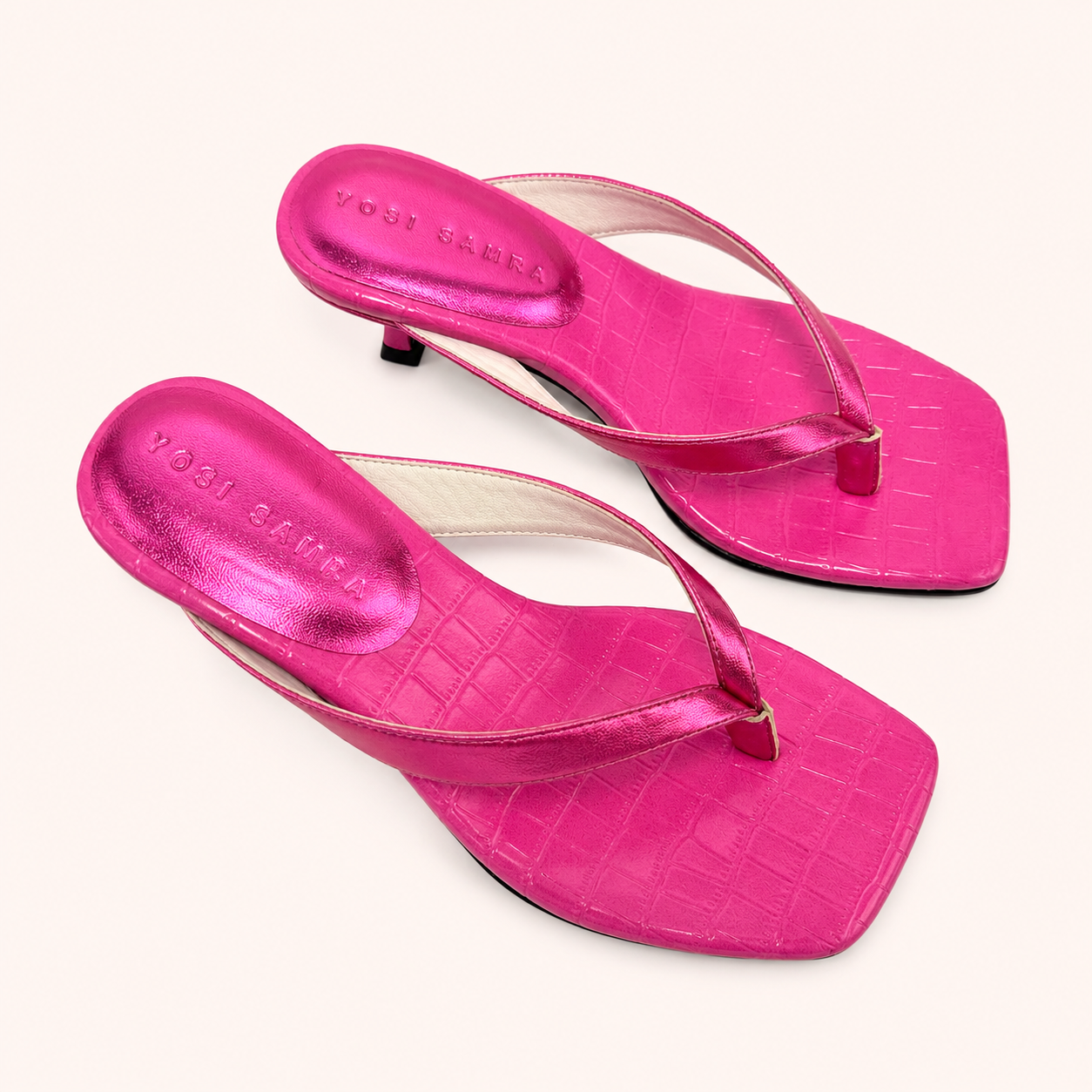 LUMA HEEL IN FUSCHIA NAPPA