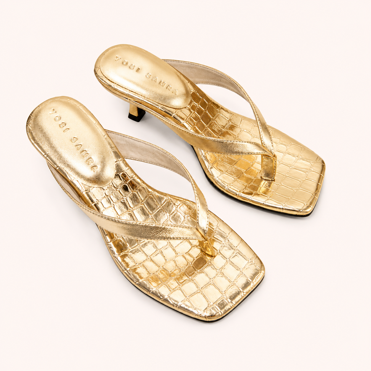 LUMA HEEL IN GOLD NAPPA