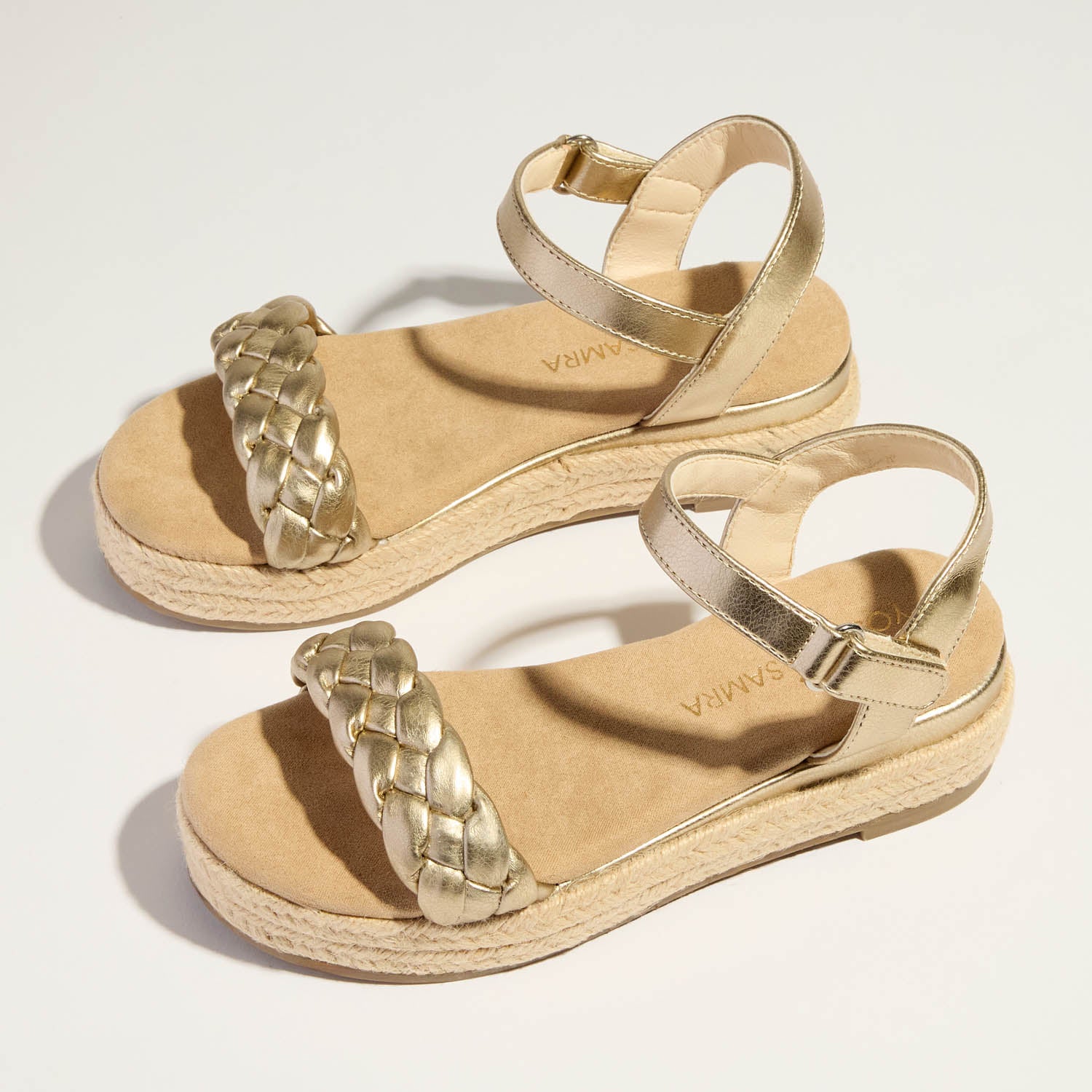 Miss April Wedge Sandal in Gold - Kids
